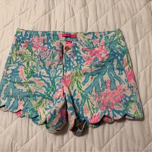 Lilly Pulitzer Pink and Blue High Shorts